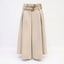 Tricot Chic Double-Belted Pleated Midi Skir
