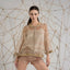 Tricot Chic Beige Two-Tone Knit Camisole