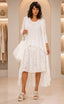 Women's Off-White Flowy 3-Piece Resort Wear & Casual Lounge Set
