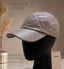 Taupe Genuine Lamb Leather Baseball Cap – Premium Adjustable Unisex Cap