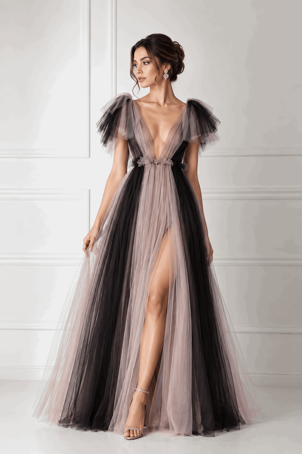 Femme flame robe black