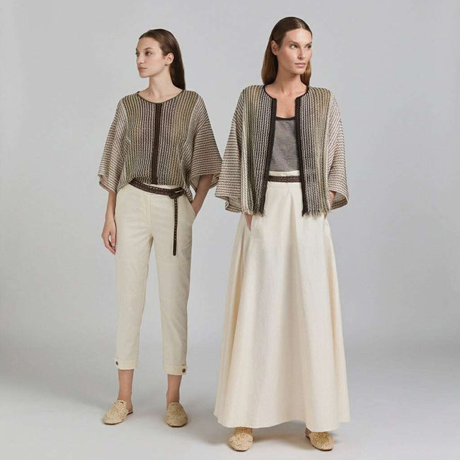 Tricot Chic Khaki Two-Tone Knit Camisole Hover Image