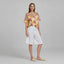 Tricot Chic Crochet Detail Print Top
