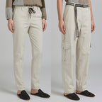 Tricot Chic Beige Straight-Leg Tailored Trousers