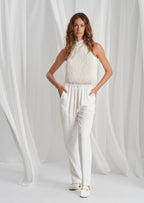 Tricot Chic Silk Top — B441
