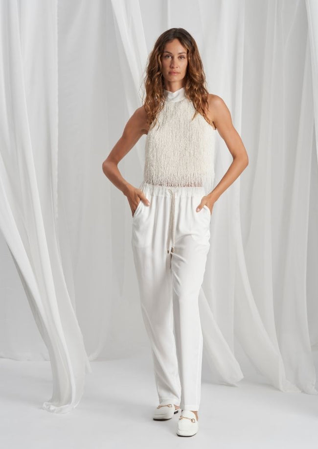 Tricot Chic Silk Top — B441 Hover Image