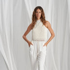 Tricot Chic Silk Top — B441