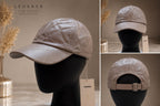 Taupe Genuine Lamb Leather Baseball Cap – Premium Adjustable Unisex Cap