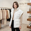 Max & Moi Paris Premium Designer White Sleeveless Puffer Jacket