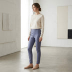 Max & Moi Tailored Stretch Trousers / Slim-Fit Legging - Periwinkle Blue