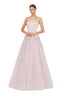 Aurora Blush Crystal Ball Gown