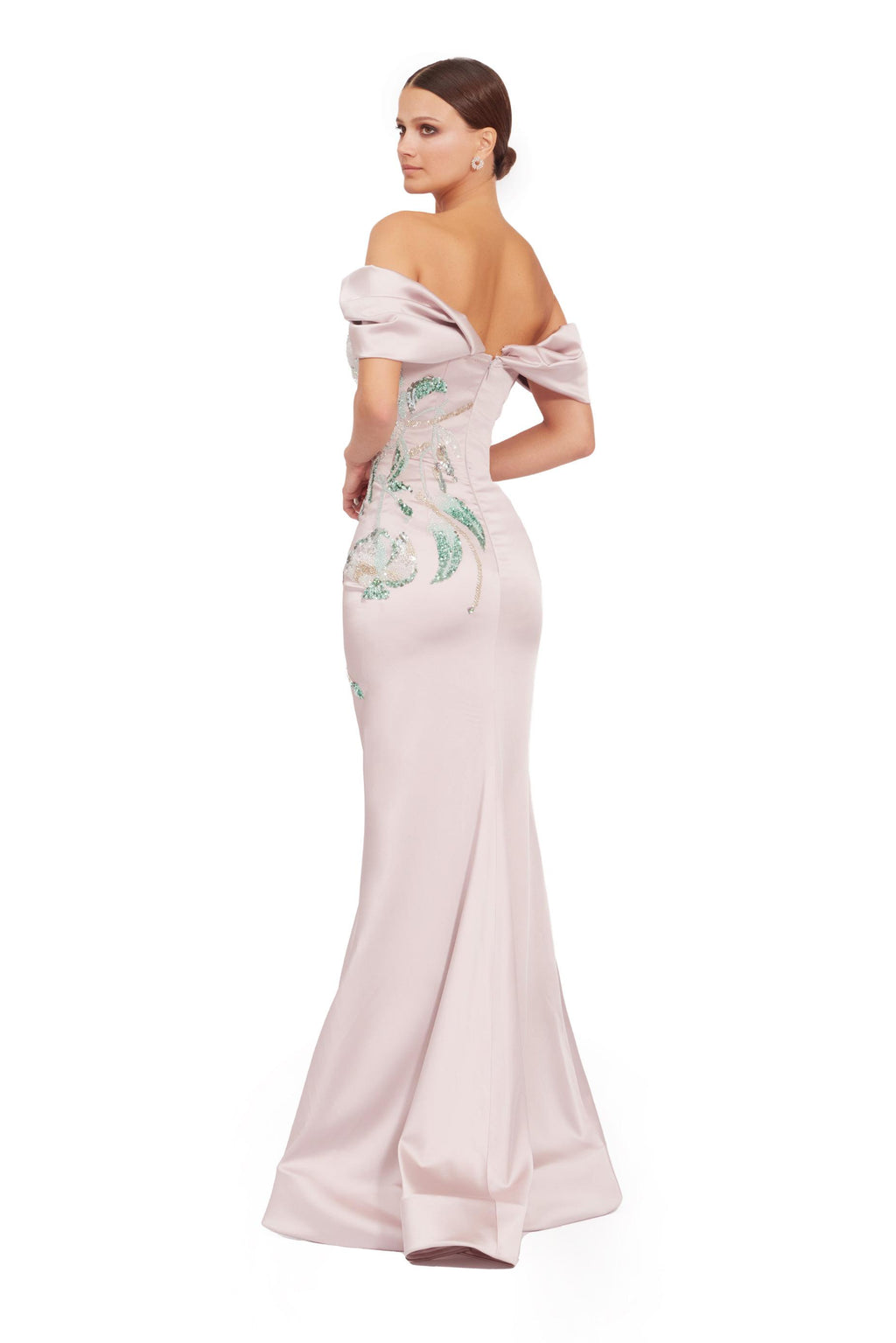 Seraphina Off-Shoulder Embellished Mermaid Gown