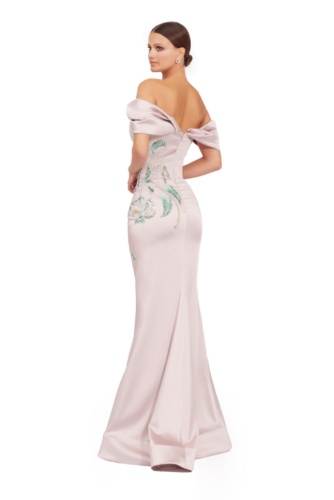 Seraphina Off-Shoulder Embellished Mermaid Gown Main Image