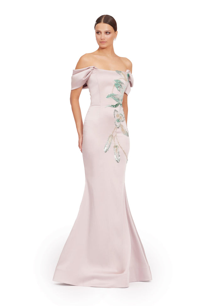 Seraphina Off-Shoulder Embellished Mermaid Gown Hover Image