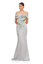 Elysian Off-Shoulder Embellished Evening Gown