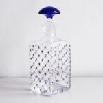 DECANTER 1000 ML COBALT NET WITH BLUE LID