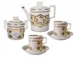 SET TEA HERALDIC NEPHRITE BACKGROUND 6/20