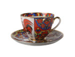 СUP WITH SAUCER TEA SPRING FOLK PATTERN