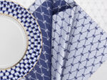 GIFT SET TABLECLOTH 45*45 COBALT NET BLUE