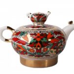 TEA POT SMALL SIZE FAMILY RED ROOSTER