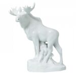 SCULPTURE ELK WHITE