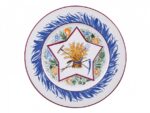 DECORATIVE PLATE 270 MM EUROPEAN - 2 BIG STAR WITH A SHEAF-2