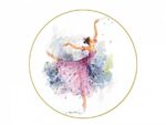 DECORATIVE PLATE 195 MM ELLIPSE LILAC FAIRY