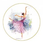 DECORATIVE PLATE 195 MM ELLIPSE LILAC FAIRY