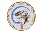 DECORATIVE PLATE 270 MM EUROPEAN-2 SICKLE, HAMMER AND TONGS