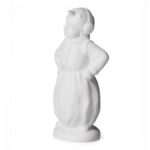 SCULPTURE SNOWMAN WHITE (BISCUIT)