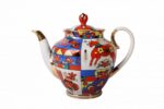 TEA POT SMALL SIZE SPRING FOLK PATTERN