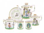 SET TEA HERALDIC RAT-THIEVES 2/7