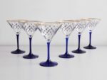 SET 6 PIECES GLASSES FOR COCKTAIL 150 ML COBALT NET