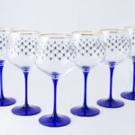 SET 6 PIECES GLASSES FOR WATER 570 ML COBALT NET
