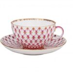 СUP WITH SAUCER TEA TULIP NET - BLUES 2