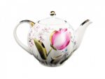 TEA POT SMALL SIZE TULIP PINK TULIPS