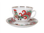 СUP WITH SAUCER GIFT TWO ROOSTERS