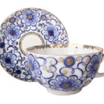 СUP WITH SAUCER TEA TULIP WINDING TWIG