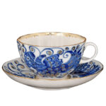 СUP WITH SAUCER TEA TULIP BIRD-QUEEN