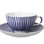 СUP WITH SAUCER TEA TULIP RIPPLES