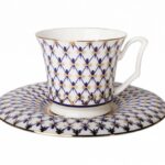 СUP WITH SAUCER TEA JULIA COBALT NET