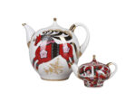 TEA POTS SET NOVGOROD RED HORSE