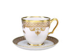СUP WITH SAUCER TEA ALEXANDER III ROCOCO