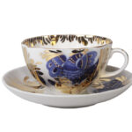 СUP WITH SAUCER TEA TULIP GOLDEN GARDEN