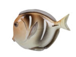 SCULPTURE MIDDLE SIZE FISH-DISK YELLOW