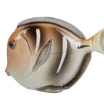 SCULPTURE MIDDLE SIZE FISH-DISK YELLOW