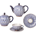 SET TEA TULIP COBALT NET 6/14