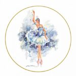 DECORATIVE PLATE 195 MM ELLIPSE FAIRY OF TENDERNESS