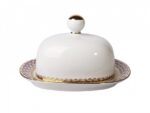 BUTTER DISH WITH COVER RECTANGULAR NET - BLUES