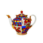 TEA POT BIG SIZE SPRING FOLK PATTERN